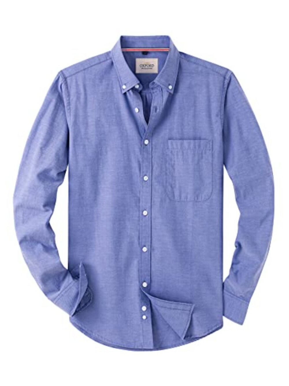 Men's Classic Button Down Collar Oxford Shirt Long Sleeve Cotton